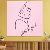 ALLEEN EEN MEISJE CANVAS AFDRUK (Insitu (Woonkamer))