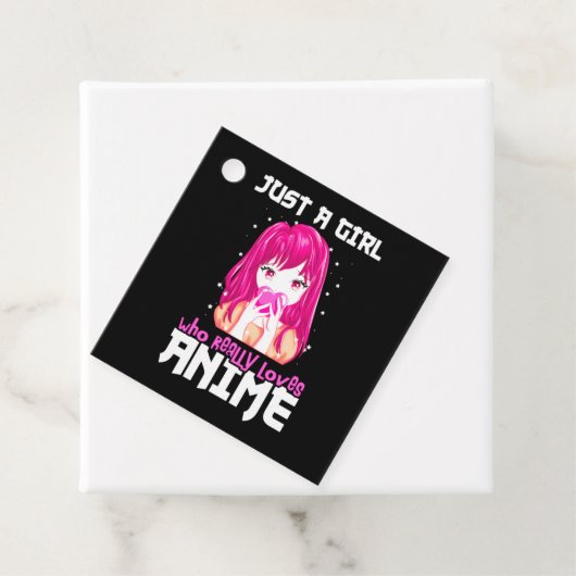 Alleen een meisje dat echt van Anime houdt Bedankjes Labels (In situ)