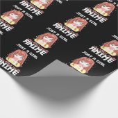 Alleen een meisje dat echt van Anime houdt Cadeaupapier (Hoek)