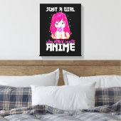 Alleen een meisje dat echt van Anime houdt Canvas Afdruk (Insitu (Slaapkamer))