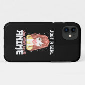 Alleen een meisje dat echt van Anime houdt Case-Mate iPhone Case (Achterkant (horizontaal))