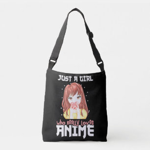 Alleen een meisje dat echt van Anime houdt Crossbody Tas