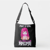Alleen een meisje dat echt van Anime houdt Crossbody Tas (Voorkant)