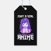 Alleen een meisje dat echt van Anime houdt in Paar Cadeaulabel (Voorkant)