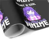 Alleen een meisje dat echt van Anime houdt in Paar Cadeaupapier (Rol Hoek)