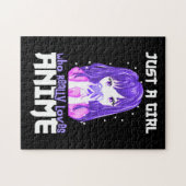 Alleen een meisje dat echt van Anime houdt in Paar Legpuzzel (Horizontaal)