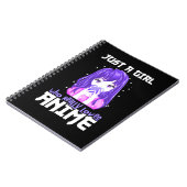 Alleen een meisje dat echt van Anime houdt in Paar Notitieboek (Linkerzijde)