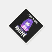 Alleen een meisje dat echt van Anime houdt in Paar Servet (Hoek)