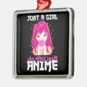 Alleen een meisje dat echt van Anime houdt Metalen Ornament (Links)