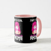 Alleen een meisje dat echt van Anime houdt Mok (Voorkant rechts)