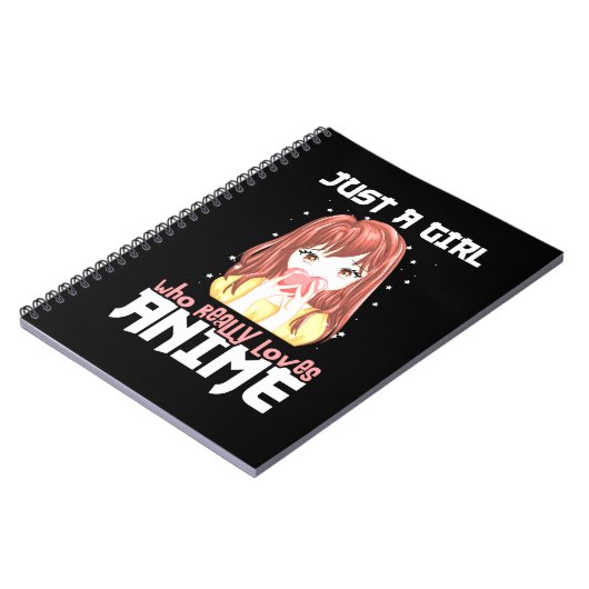 Alleen een meisje dat echt van Anime houdt Notitieboek (Linkerzijde)