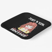Alleen een meisje dat echt van Anime houdt Papieren Bordje (Gebogen)