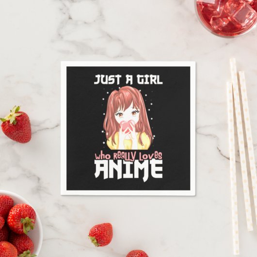 Alleen een meisje dat echt van Anime houdt Servet (Insitu)