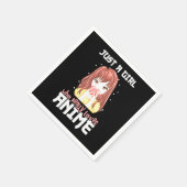 Alleen een meisje dat echt van Anime houdt Servet (Hoek)