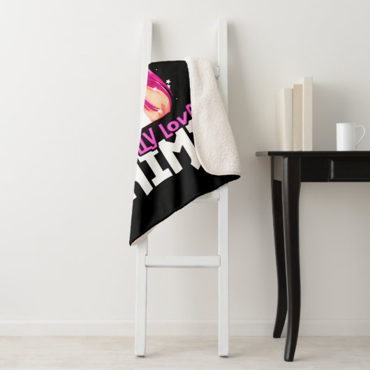 Alleen een meisje dat echt van Anime houdt Sherpa Deken (In situ)