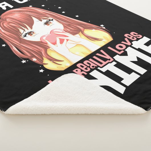 Alleen een meisje dat echt van Anime houdt Sherpa Deken (3/4)