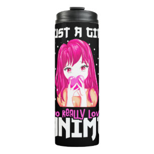 Alleen een meisje dat echt van Anime houdt Thermosbeker