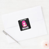 Alleen een meisje dat echt van Anime houdt Vierkante Sticker (Envelop)