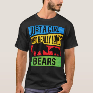 Alleen een meisje dat echt van Beren Dierenvriend T-shirt