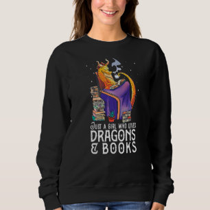 Alleen een meisje dat gek is op Dragons en boekenb Trui