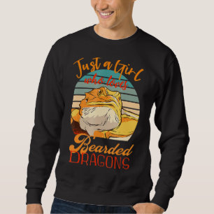 Alleen een meisje dat gek is op gebaarde dragons D Trui