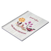 Alleen een meisje dat houdt van kippen country Fol Notitieboek (Linkerzijde)