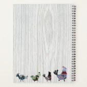 Alleen een meisje dat houdt van kippen country Fol Planner (Achterkant)