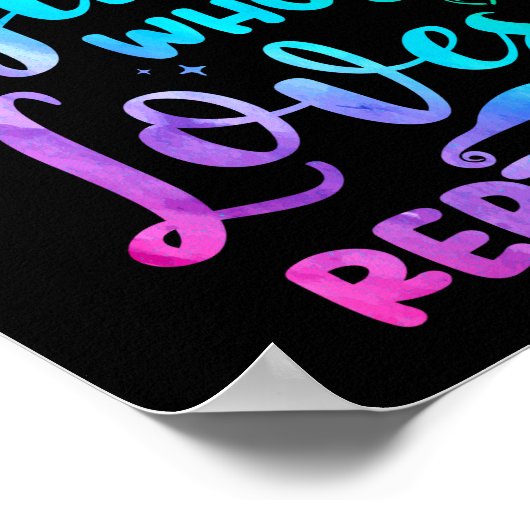 Alleen een meisje dat houdt van Reptiles Lizard Wa Poster (Hoek)