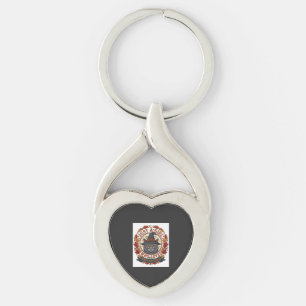Alleen een meisje dat katten houdt van Halloween-h Sleutelhanger