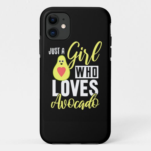 Alleen een meisje dat van Avocado houdt Case-Mate iPhone Case (Achterkant)