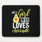 Alleen een meisje dat van Avocado houdt Muismat (Voorkant)