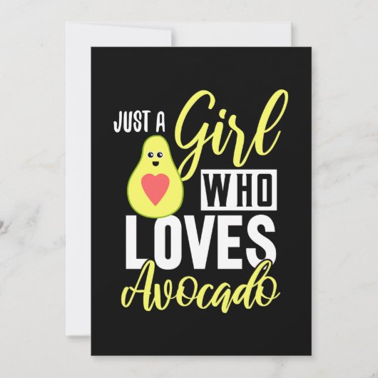 Alleen een meisje dat van Avocado houdt Save The Date (Voorkant)