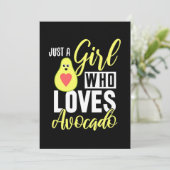Alleen een meisje dat van Avocado houdt Save The Date (Staand voorkant)