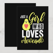 Alleen een meisje dat van Avocado houdt Save The Date (Voorkant / Achterkant)
