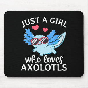Alleen een meisje dat van Axolotls houdt, laat Kaw Muismat