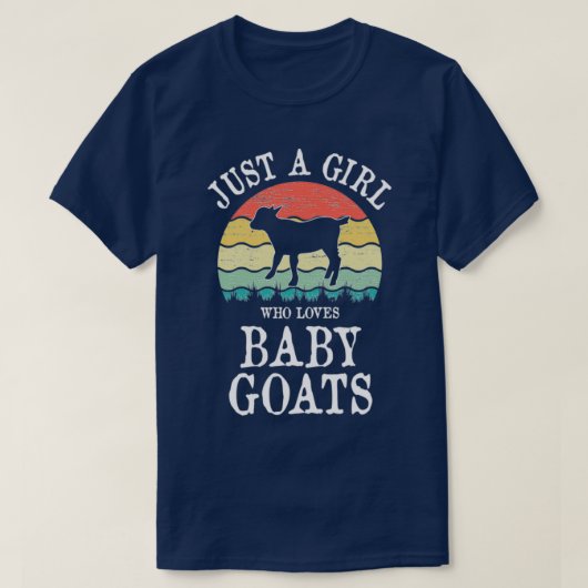 Alleen een meisje dat van Baby Goats houdt... Gift T-shirt (Design voorkant)