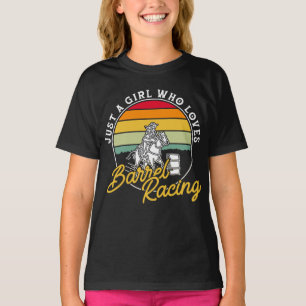 Alleen een meisje dat van Barrel Racing Horse Ridi T-shirt
