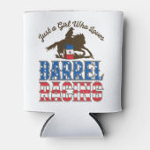 Alleen een meisje dat van Barrel Racing houdt Blikjeskoeler (Voorkant)