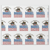 Alleen een meisje dat van Barrel Racing houdt Cadeaupapier (Vlak)