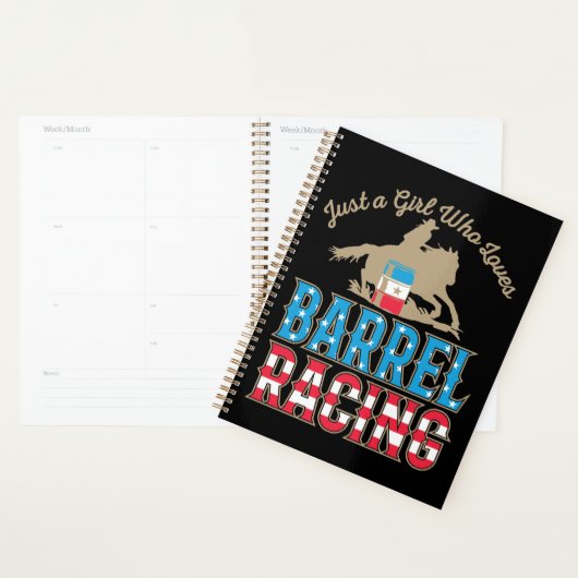 Alleen een meisje dat van Barrel Racing houdt Planner (Display)