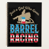 Alleen een meisje dat van Barrel Racing houdt Planner (Voorkant)