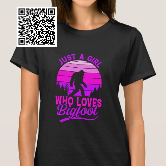 Alleen een meisje dat van Bigfoot houdt T-shirt