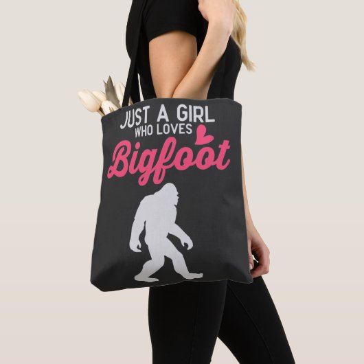 Alleen een meisje dat van Bigfoot houdt Tote Bag (Dichtbij)