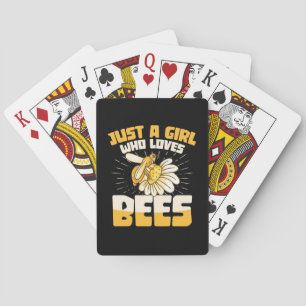 Alleen een meisje dat van bijen houdt pokerkaarten