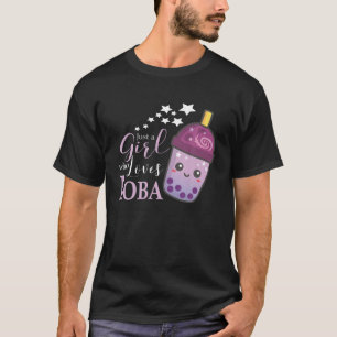 Alleen een meisje dat van Boba houdt, ik ben een b T-shirt