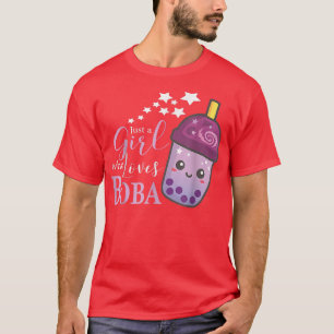 Alleen een meisje dat van Boba houdt, ik ben een b T-shirt