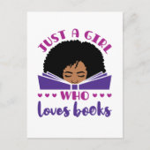 Alleen een meisje dat van Boeken-Amerikaan houdt Briefkaart (Voorkant)