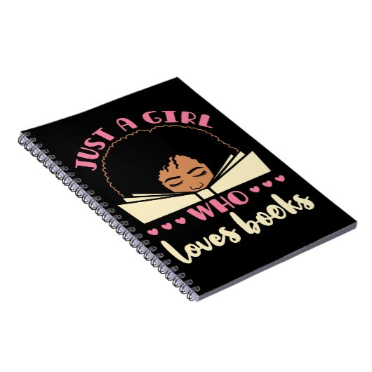 Alleen een meisje dat van Boeken-Amerikaan houdt Notitieboek (Rechterzijde)