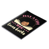 Alleen een meisje dat van Boeken-Amerikaan houdt Notitieboek (Linkerzijde)