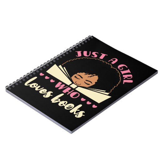 Alleen een meisje dat van Boeken-Amerikaan houdt Notitieboek (Linkerzijde)